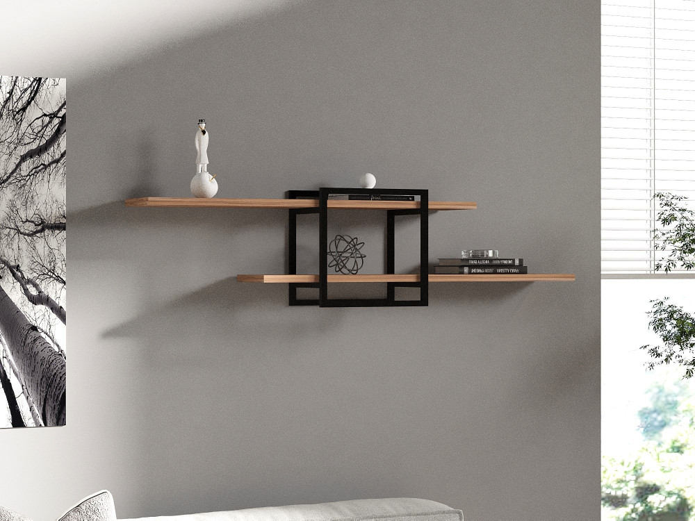 Mone" wooden wall shelf - 120 x 18 x...