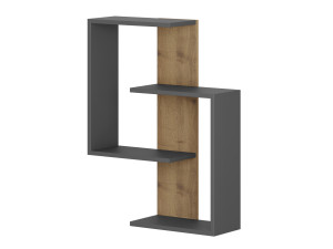 Paranoid" wooden wall shelf...