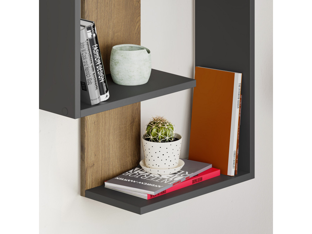 Paranoid" wooden wall shelf - 64 x 22...