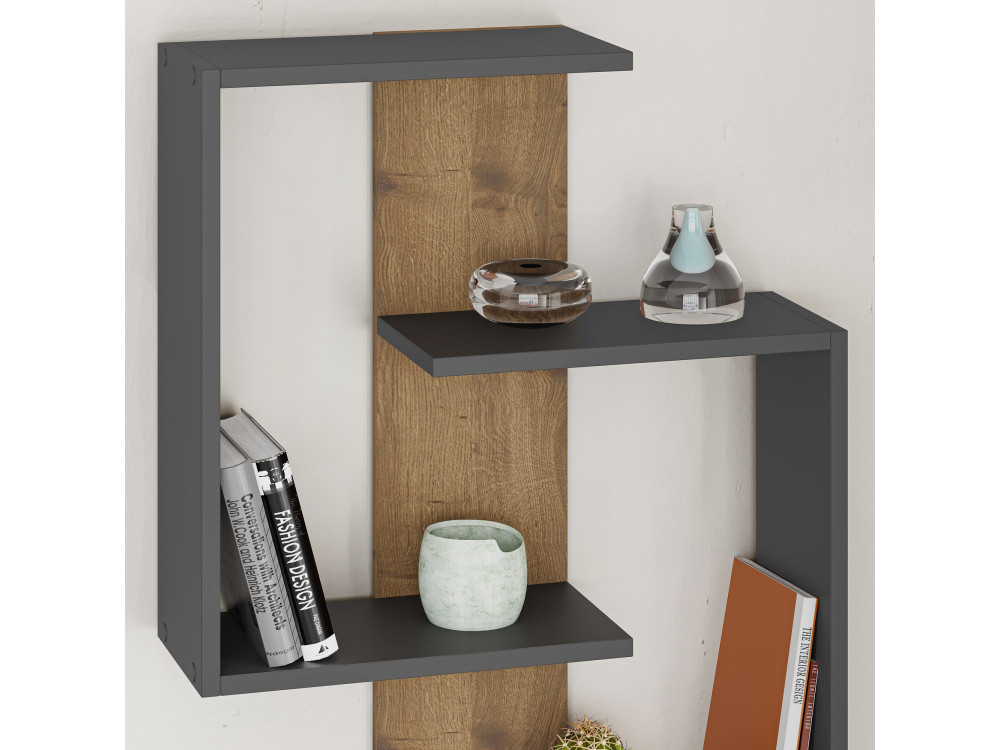 Paranoid" wooden wall shelf - 64 x 22...