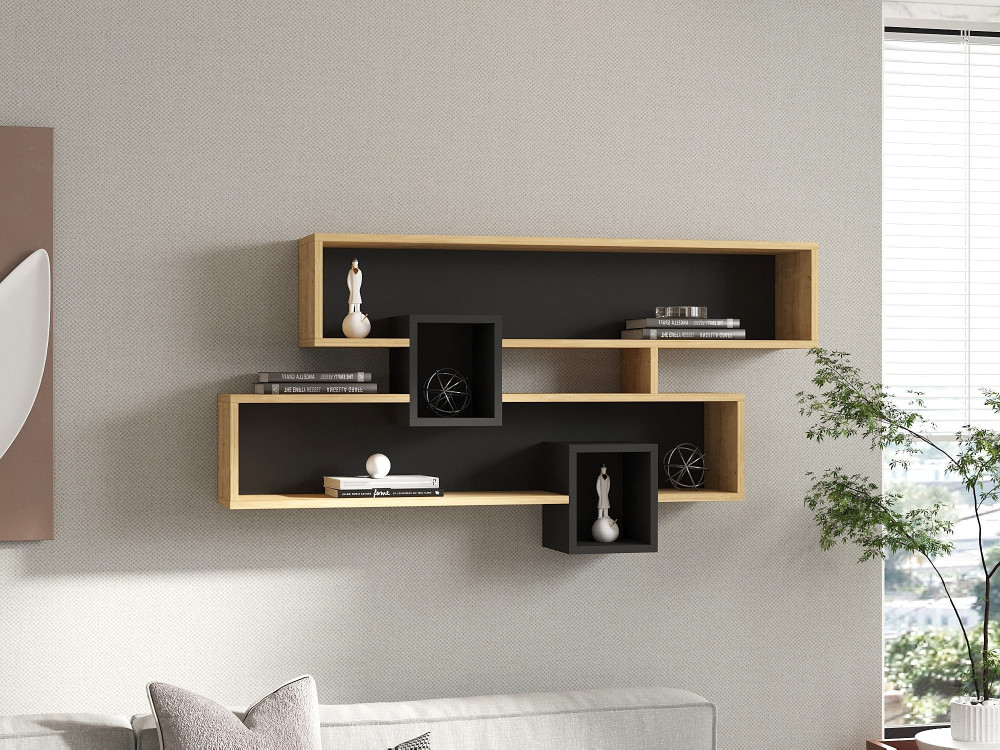 Karen" wooden wall shelf - 120 x 22 x...