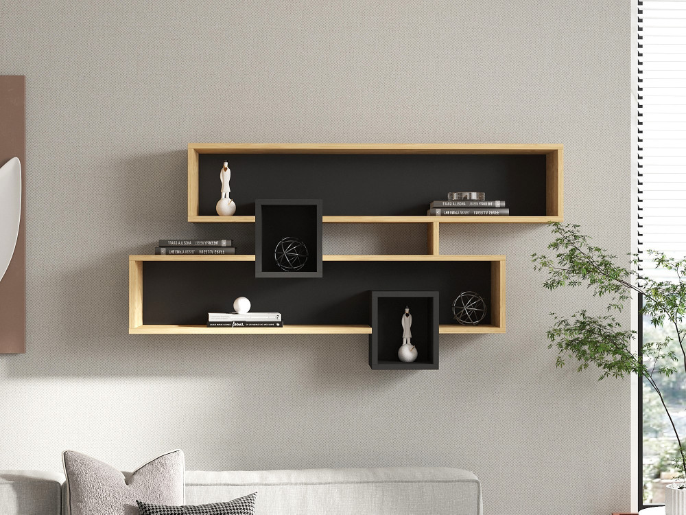 Karen" wooden wall shelf - 120 x 22 x...