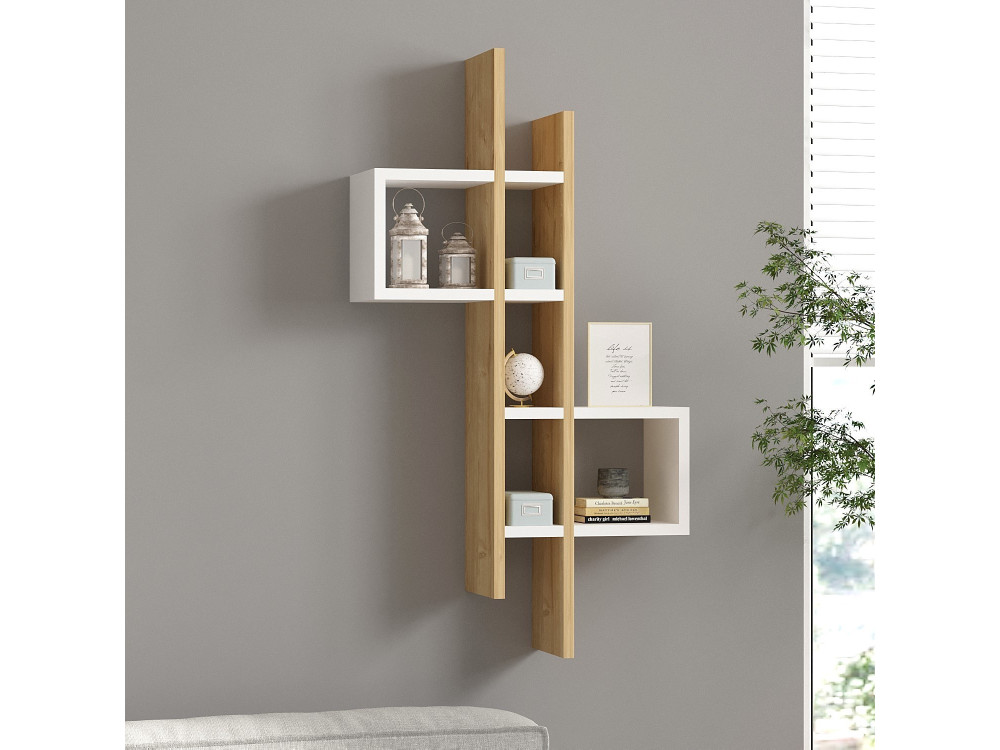 Emse" wooden wall shelf - 53 x 19 x...