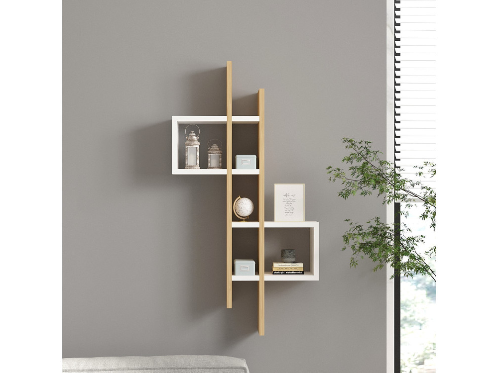 Emse" wooden wall shelf - 53 x 19 x...