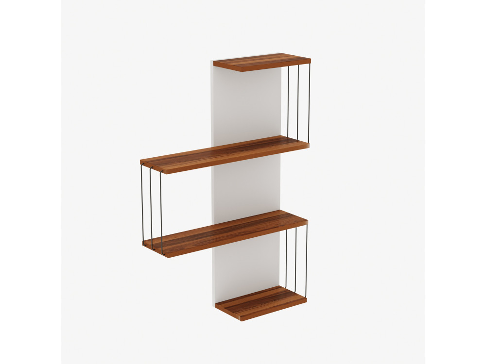 Cambel" wooden wall shelf - 64 x 19 x...