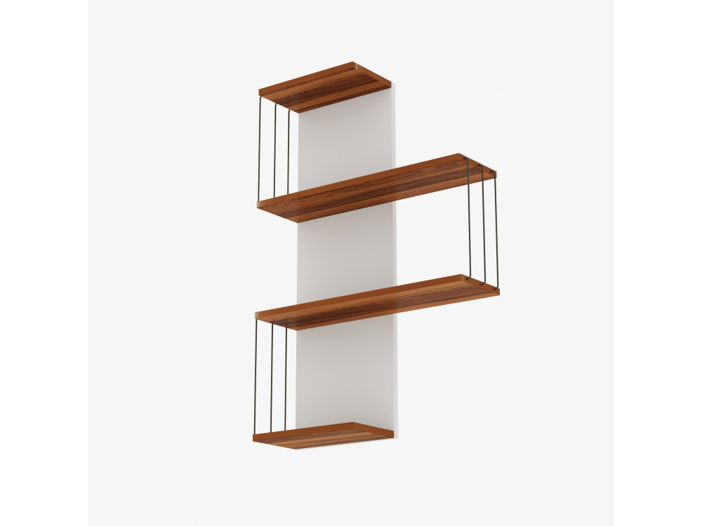 Cambel" wooden wall shelf - 64 x 19 x...