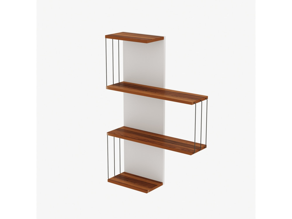 Cambel" wooden wall shelf - 64 x 19 x...