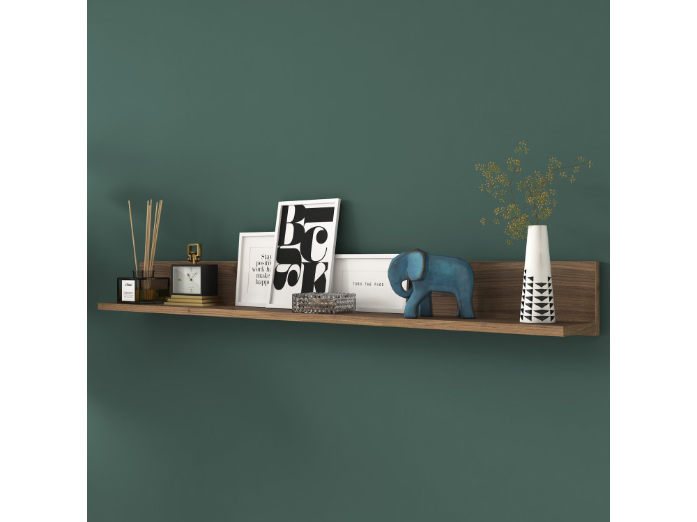 Eno" wooden wall shelf - 135 x 13 x...