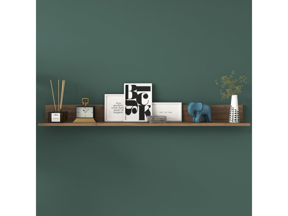 Eno" wooden wall shelf - 135 x 13 x...