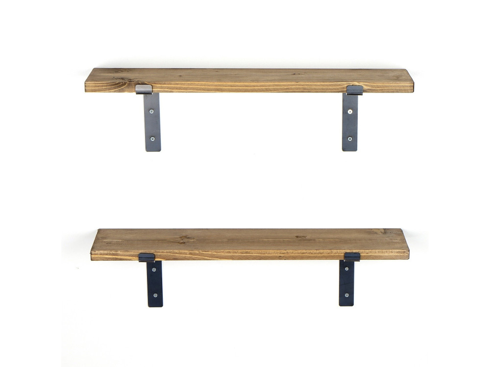 Set of 2 wooden wall shelves "Looby"...