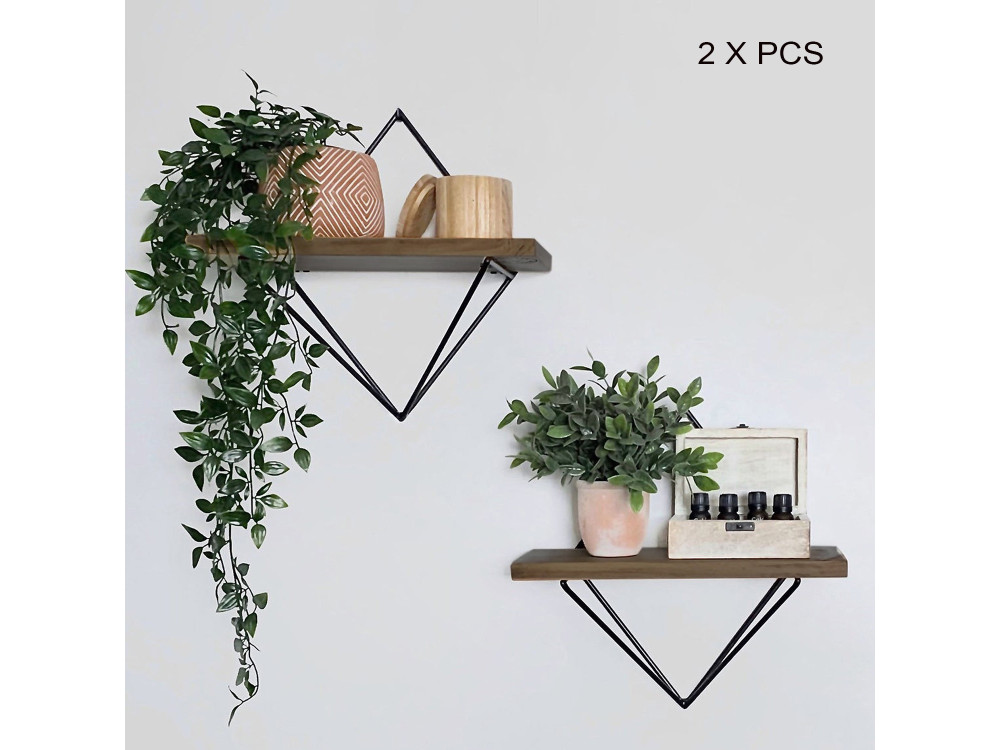 WR046" wooden wall shelves - 30 x 14...