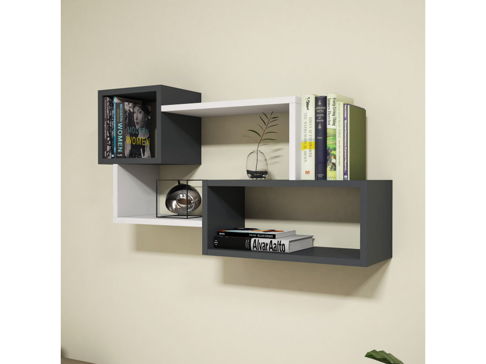 Afro" wooden wall shelf - 90 x 20 x...