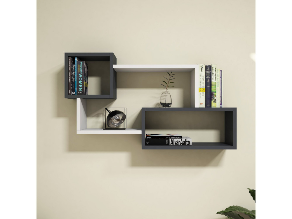 Afro" wooden wall shelf - 90 x 20 x...