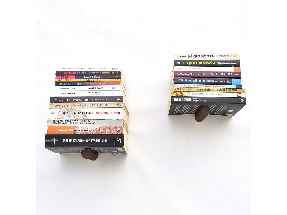 WR042" set of 2 metal wall shelves -...