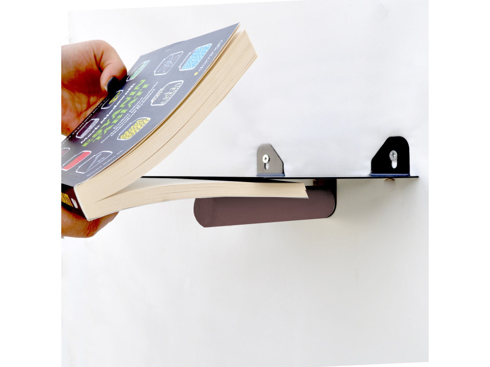 WR042" set of 2 metal wall shelves -...