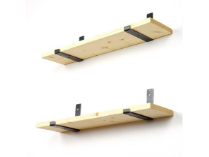 Set of 2 wooden wall...