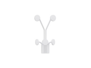Giraffe" metal wall hook - 24 x 16 x 40 cm - White