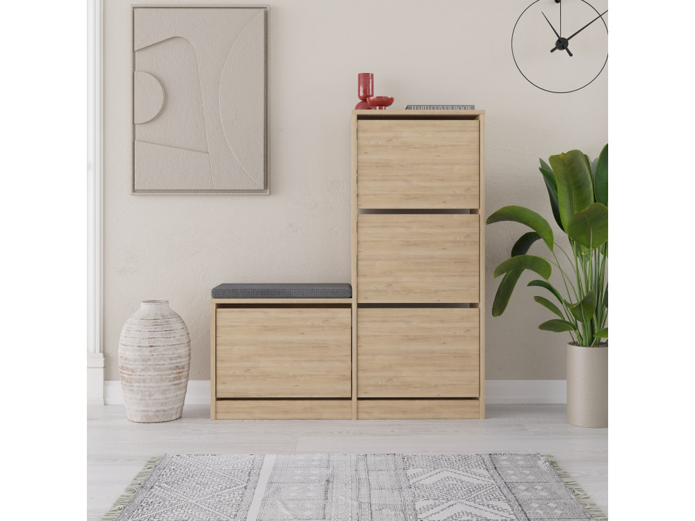 Dude" wooden shoe cabinet - 105 x 26...