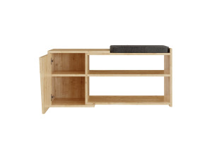 Fiona" wooden shoe cabinet - 104 x 37 x 47 cm - Beige