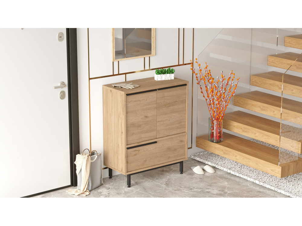 Calvin" wooden shoe cabinet - 74 x 35...