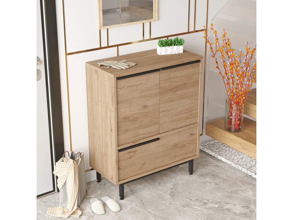 Calvin" wooden shoe cabinet - 74 x 35...