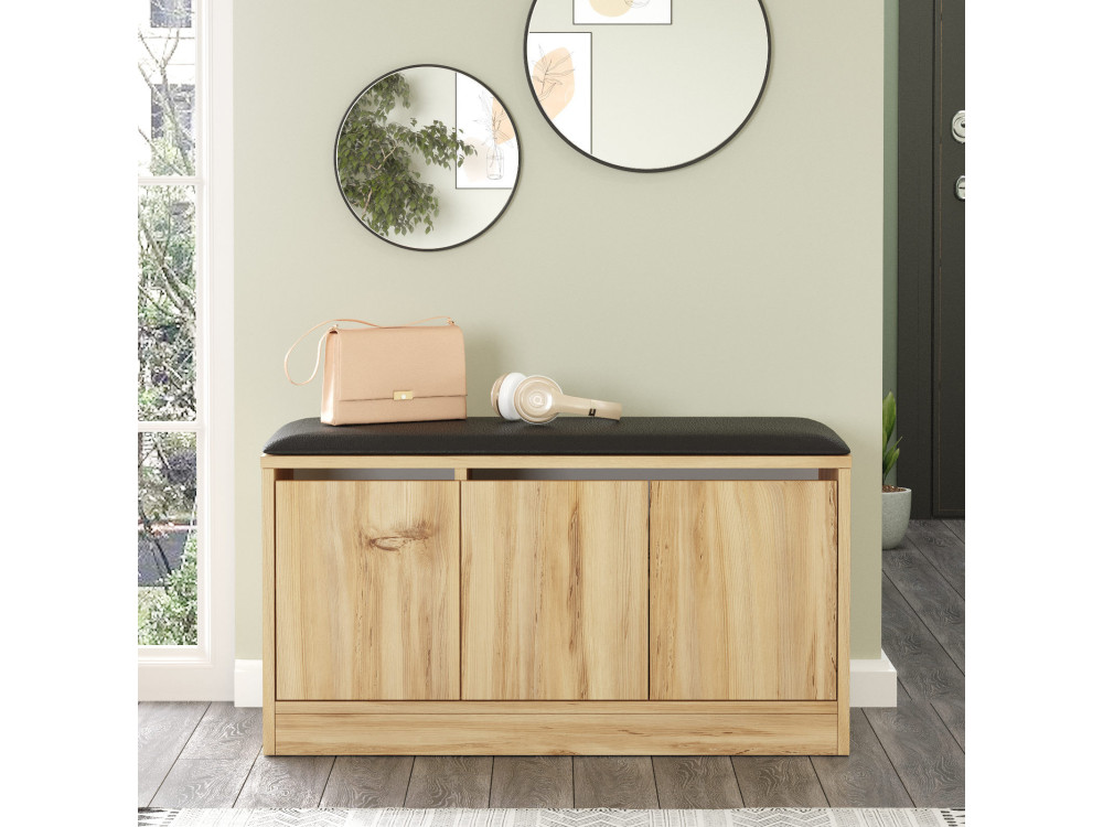 Mirko" wooden shoe cabinet - 90 x 35...