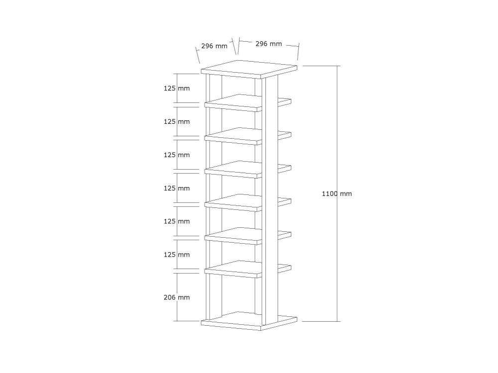 Parametre 1 Blanc Parametre 2 29,6 x 29,6 x 110 cm