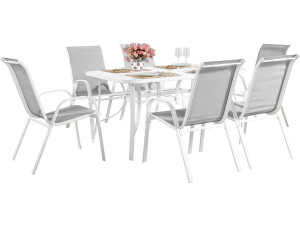 Couleur Gris foncé Dimensions 6 places