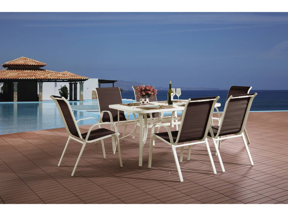 Couleur Taupe Dimensions 6 places