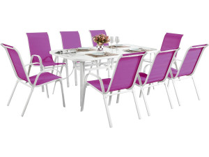 Outdoor Garden Furniture Set Cordoba XL 180 - "Phoenix" - Fuchsia