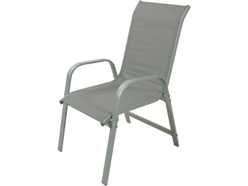 Textilene garden furniture "cordoba + Porto" 6 people light gray