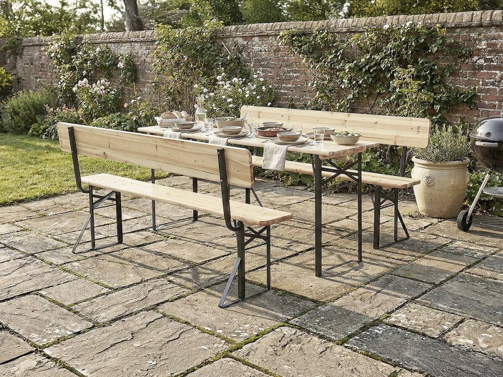 Lisbon" wooden brasserie set garden...