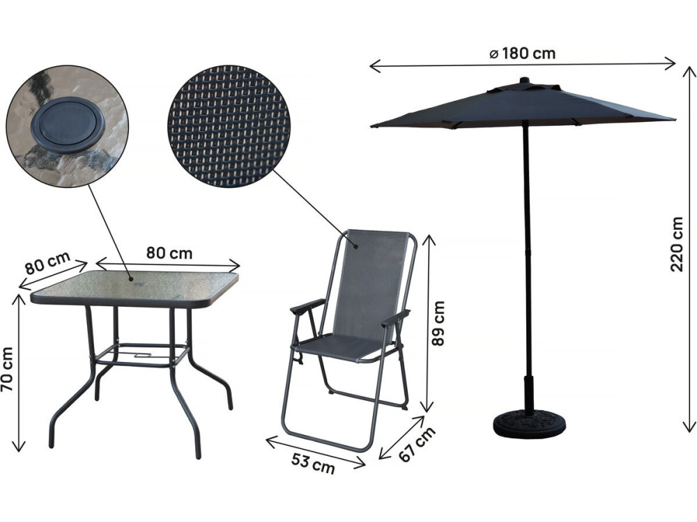 Couleur gris anthracite Parametre 1 4 places