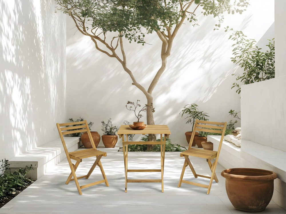 Ensemble table et chaises de jardin...