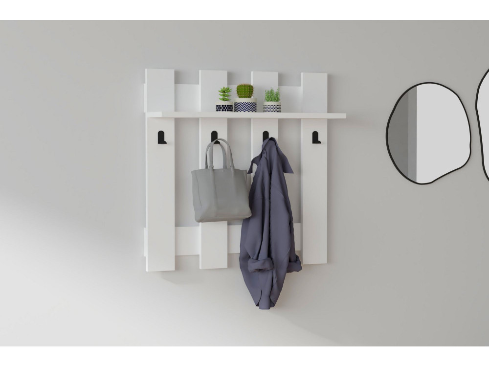 Carina" wooden wall coat rack - 70 x...