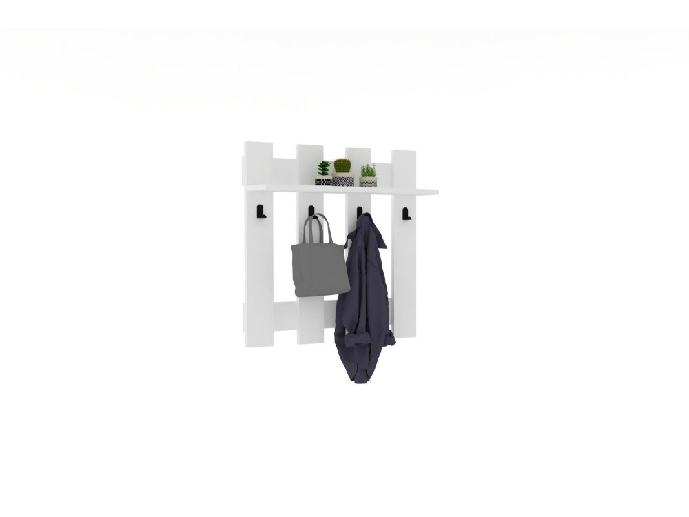 Carina" wooden wall coat rack - 70 x...