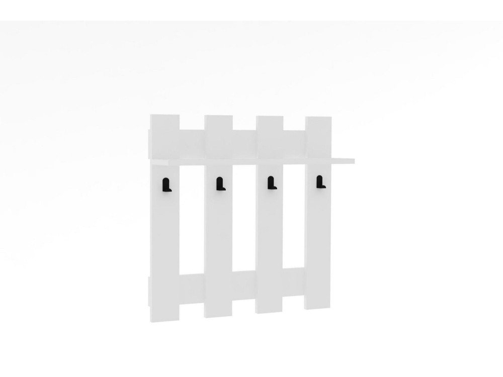 Carina" wooden wall coat rack - 70 x...