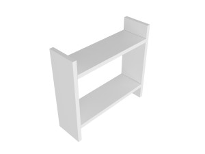 Denver" wooden kitchen shelf - 34 x 10 x 30 cm - White