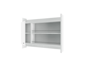 Knerr" wooden kitchen shelf - 85 x 13 x 65 cm - White