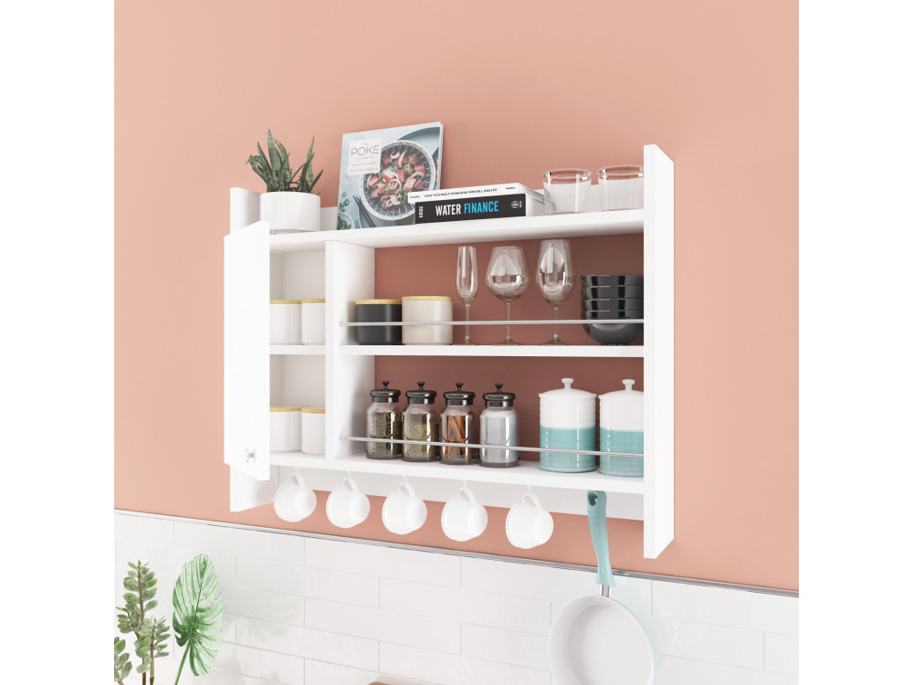 Knerr" wooden kitchen shelf - 85 x 13...