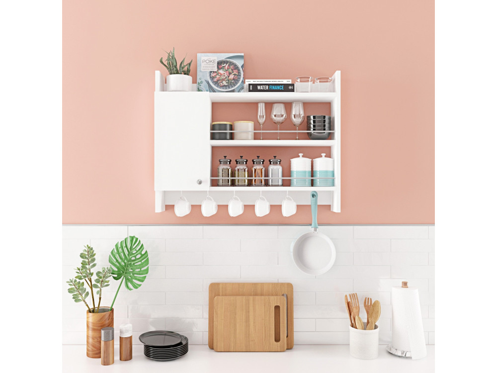 Knerr" wooden kitchen shelf - 85 x 13...