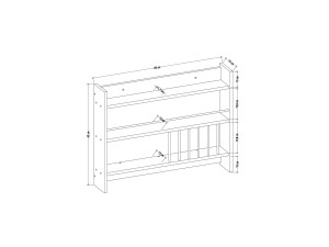 Kolin" wooden kitchen shelf...