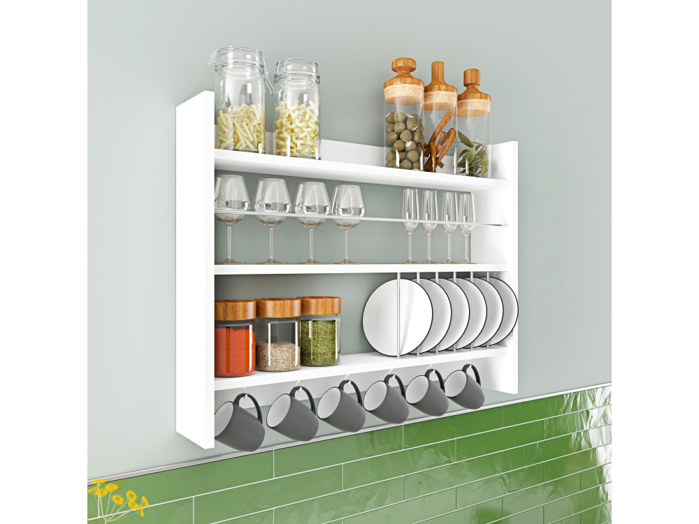 Kolin" wooden kitchen shelf - 85 x 13...