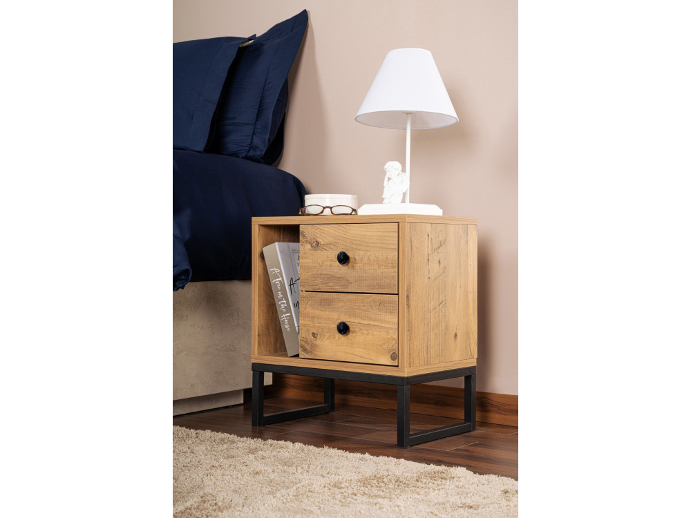 Glimmer" wooden bedside table - 45 x...