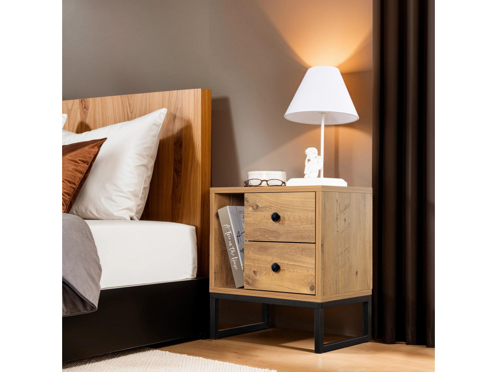 Glimmer" wooden bedside table - 45 x...
