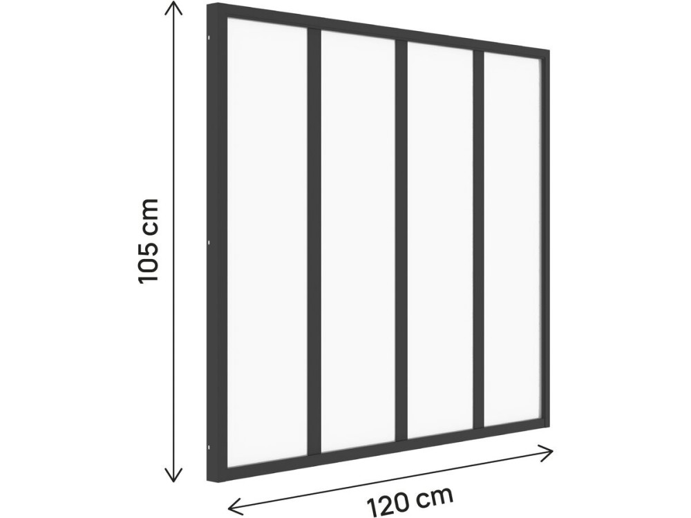 Hauteur 105 cm Largeur 120 cm