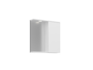 "Purus 65" Bathroom Cabinet with Mirror - 63 x 18 x 68 cm - White