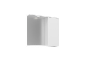 "Purus 80" Bathroom Cabinet with Mirror - 75 x 18 x 68 cm - White