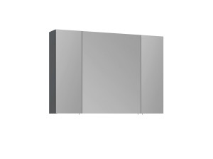 "Side 100" Bathroom Cabinet with Mirror - 100 x 16 x 66 cm - Matte Anthracite