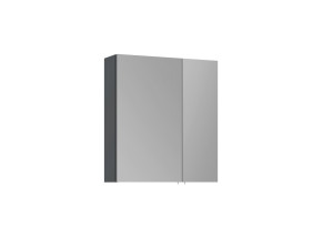 "Side 60" Bathroom Cabinet with Mirror - 60 x 16 x 66 cm - Matte Anthracite
